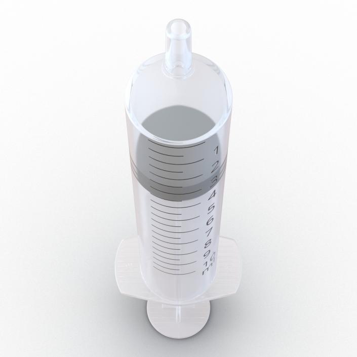 3D Disposable Syringe 10ml model