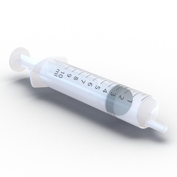 3D Disposable Syringe 10ml model