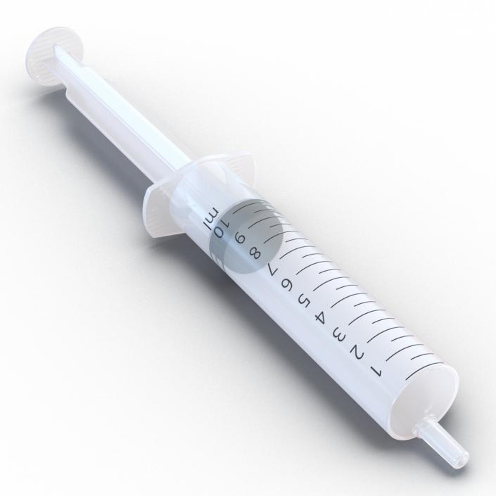 3D Disposable Syringe 10ml model