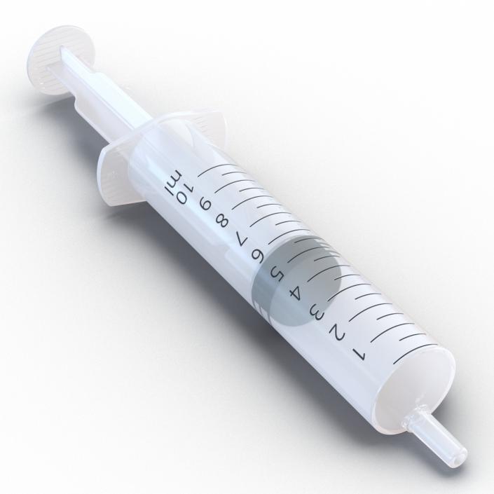 3D Disposable Syringe 10ml model