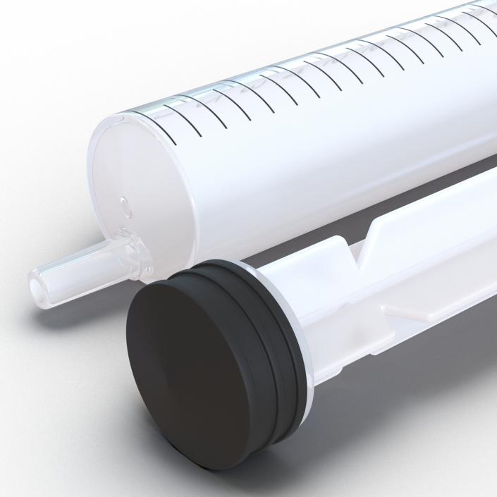 3D Disposable Syringe 10ml model