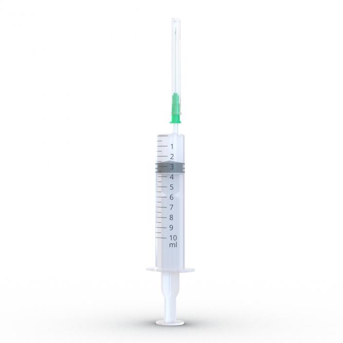 Disposable Syringe 10ml Set 3D