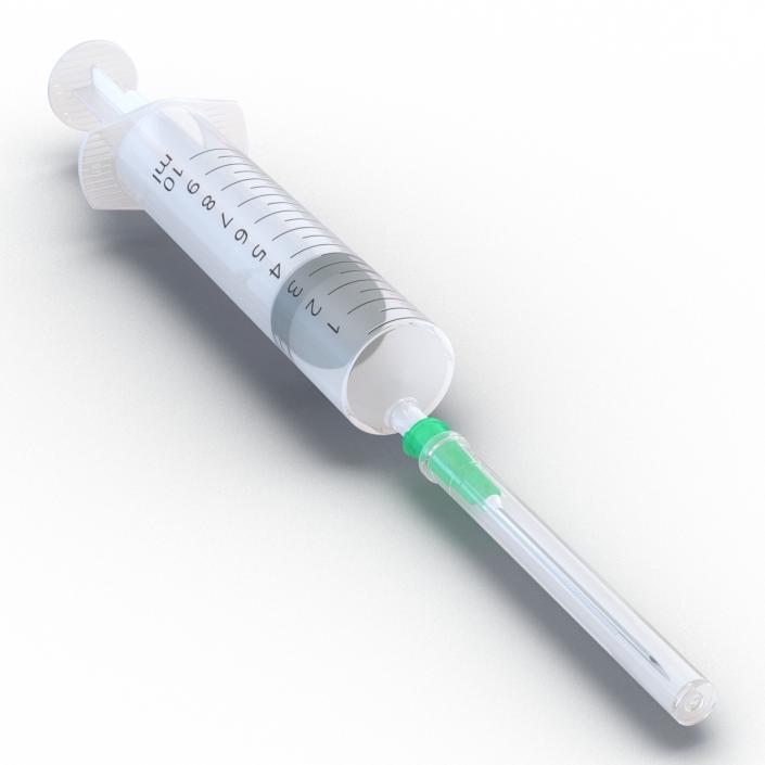 Disposable Syringe 10ml Set 3D