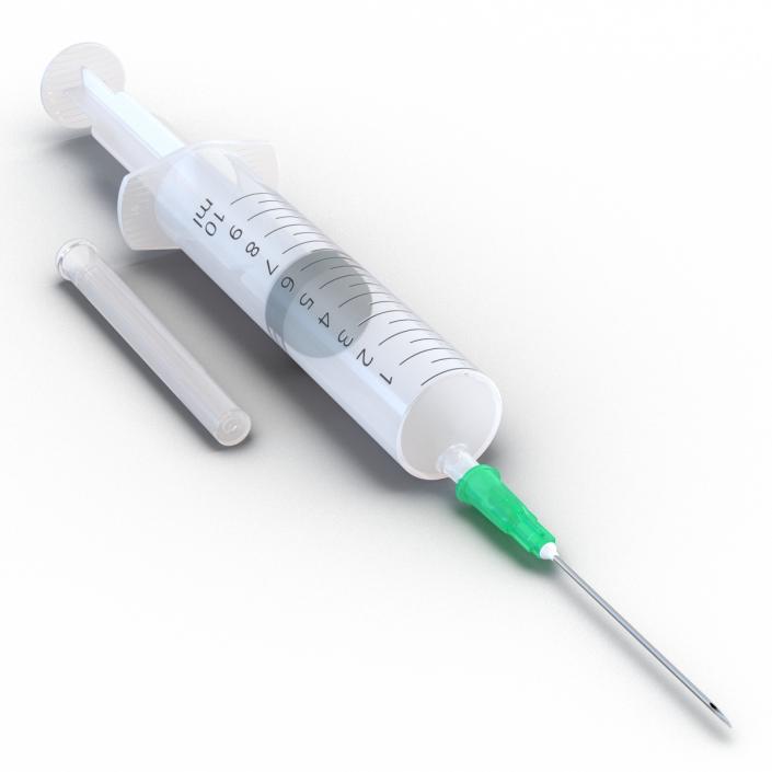 Disposable Syringe 10ml Set 3D