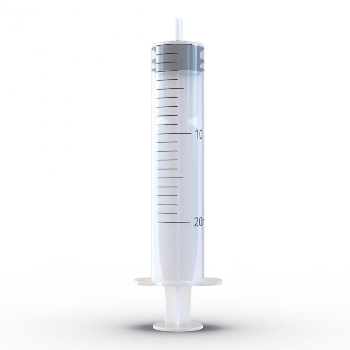 3D Disposable Syringe 20ml model