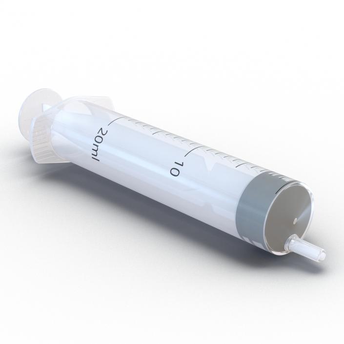 3D Disposable Syringe 20ml model