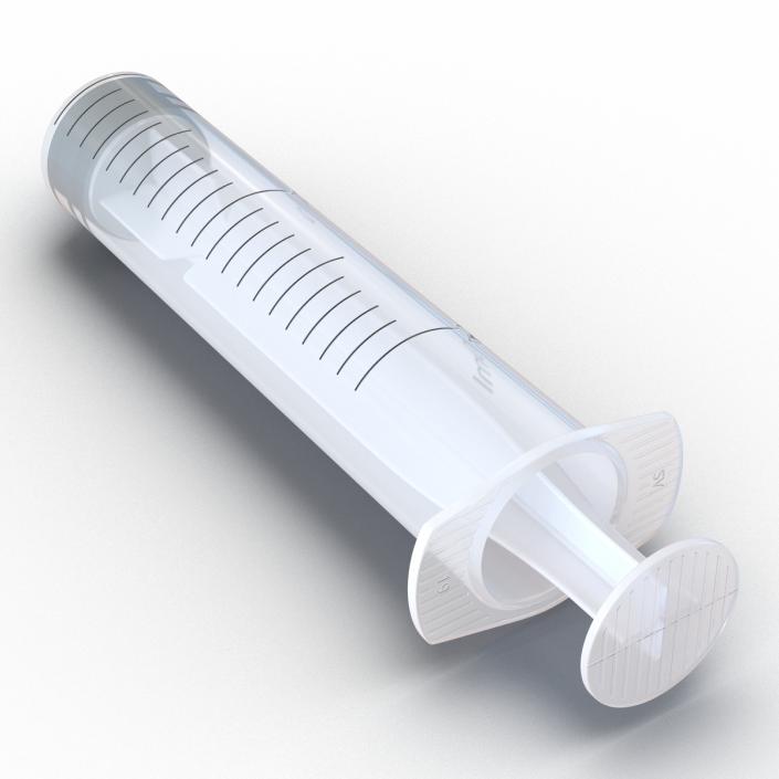 3D Disposable Syringe 20ml model