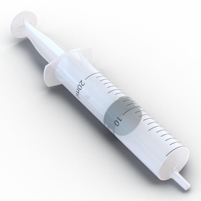 3D Disposable Syringe 20ml model