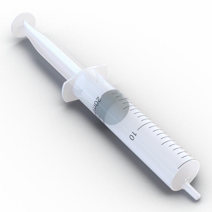 3D Disposable Syringe 20ml model