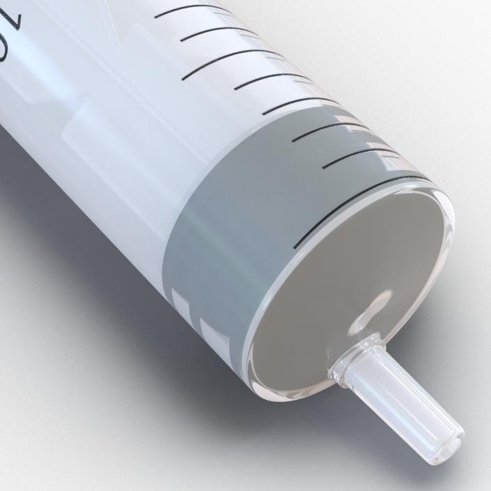 3D Disposable Syringe 20ml model