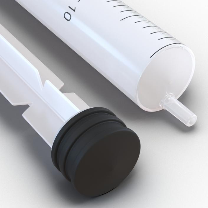 3D Disposable Syringe 20ml model