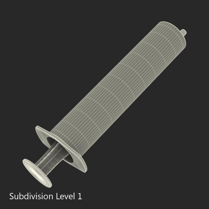 3D Disposable Syringe 20ml model