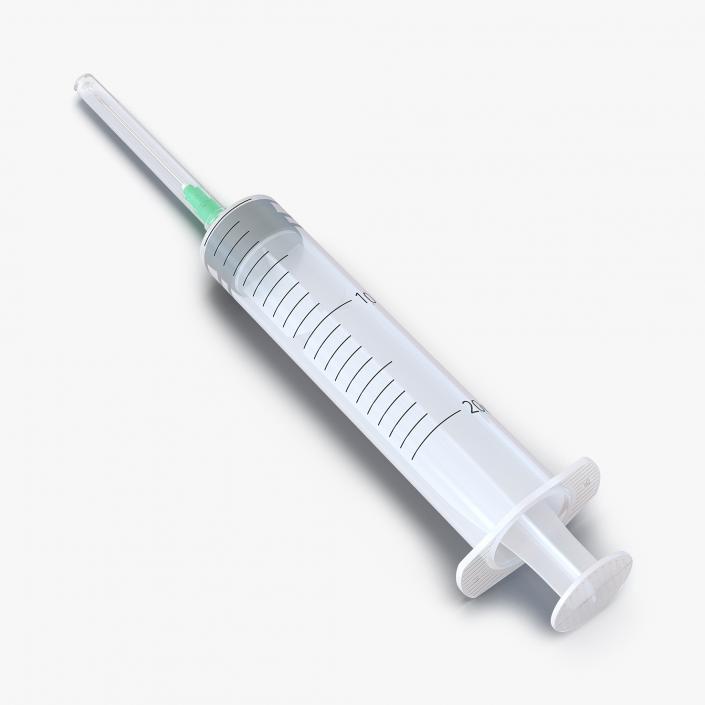 Disposable Syringe 20ml Set 3D