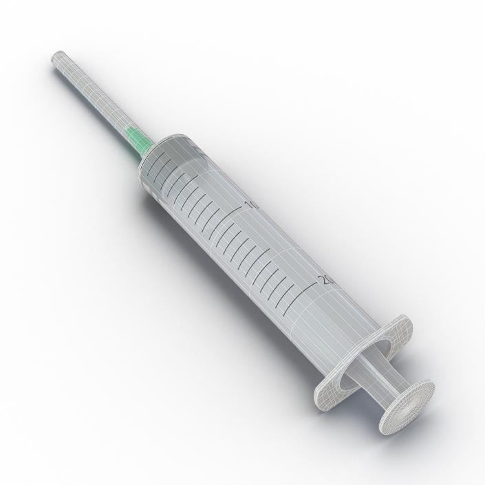 Disposable Syringe 20ml Set 3D