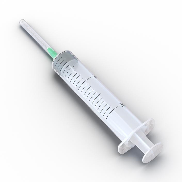 Disposable Syringe 20ml Set 3D