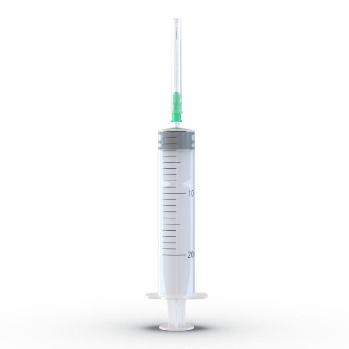 Disposable Syringe 20ml Set 3D