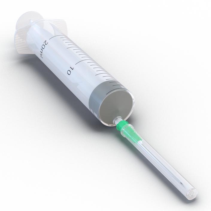 Disposable Syringe 20ml Set 3D