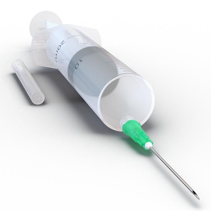 Disposable Syringe 20ml Set 3D