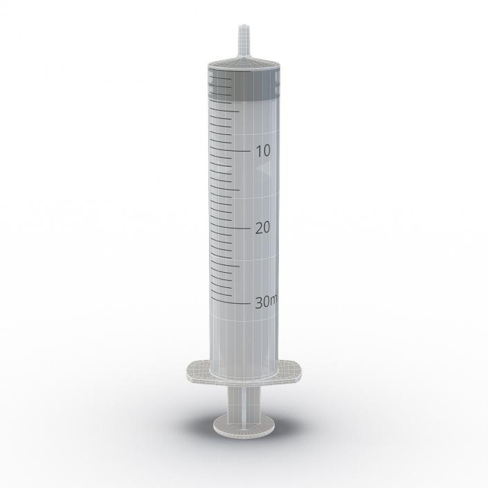 3D Disposable Syringe 30ml model