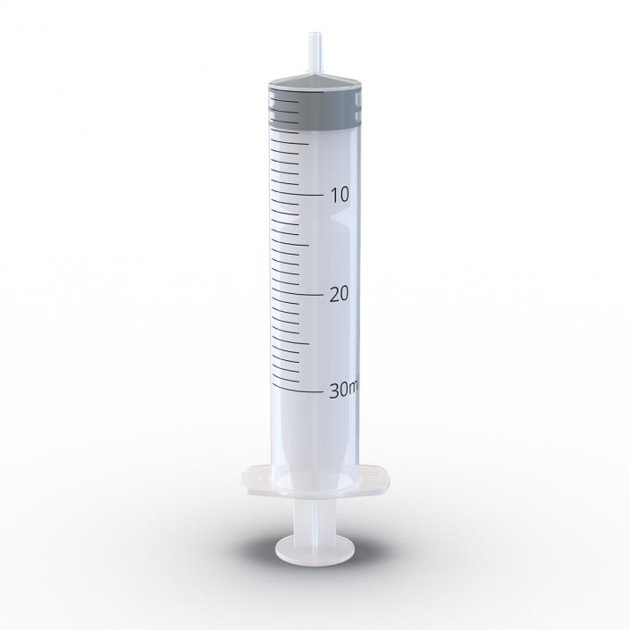 3D Disposable Syringe 30ml model