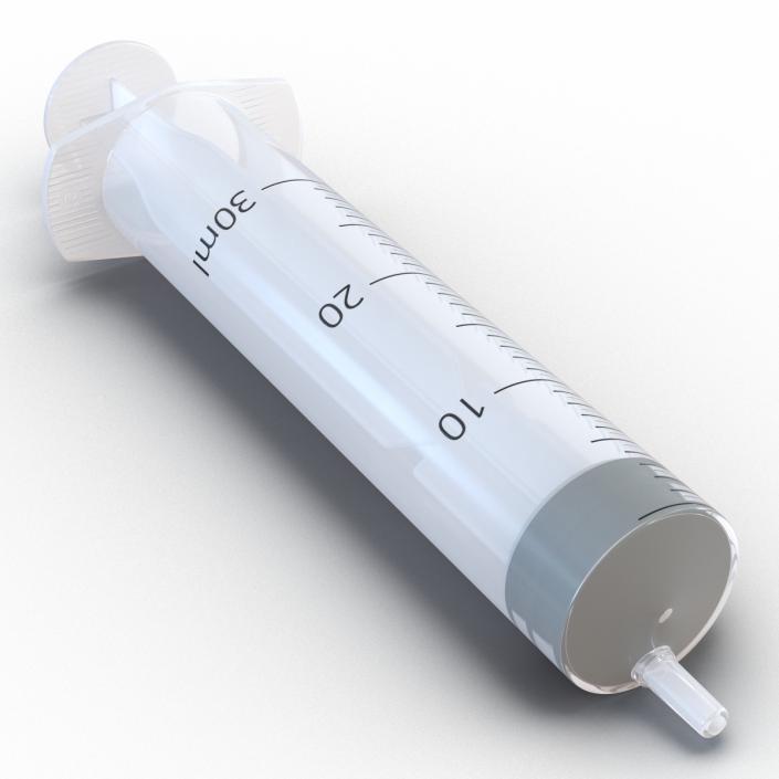 3D Disposable Syringe 30ml model