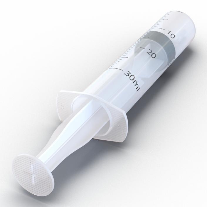 3D Disposable Syringe 30ml model