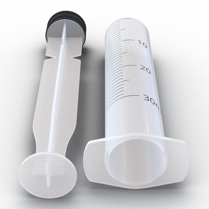 3D Disposable Syringe 30ml model