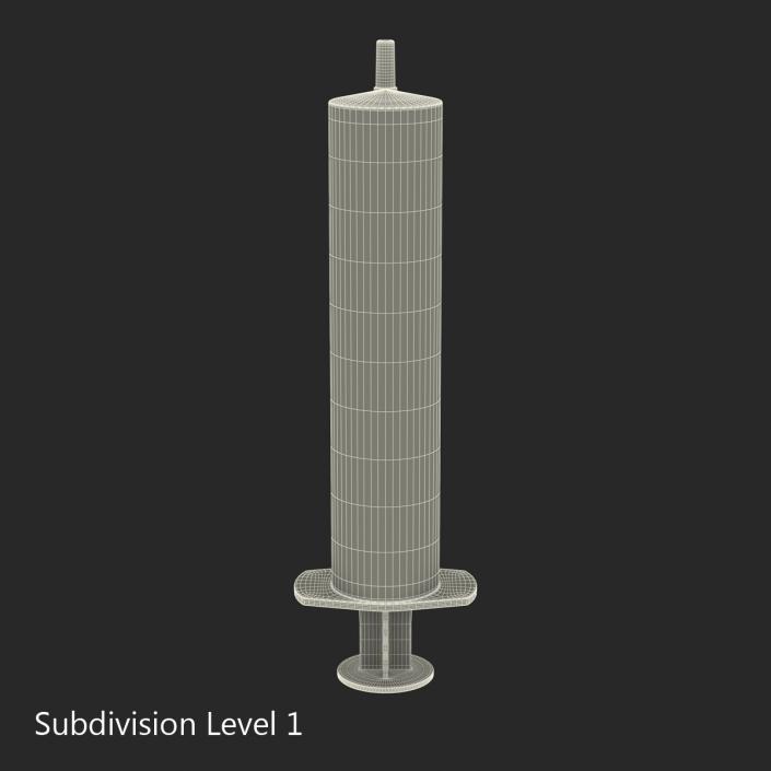 3D Disposable Syringe 30ml model