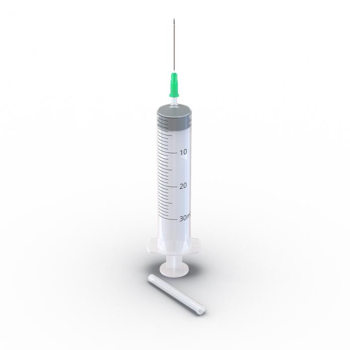 Disposable Syringe 30ml Set 3D