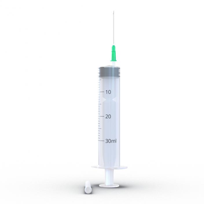 Disposable Syringe 30ml Set 3D