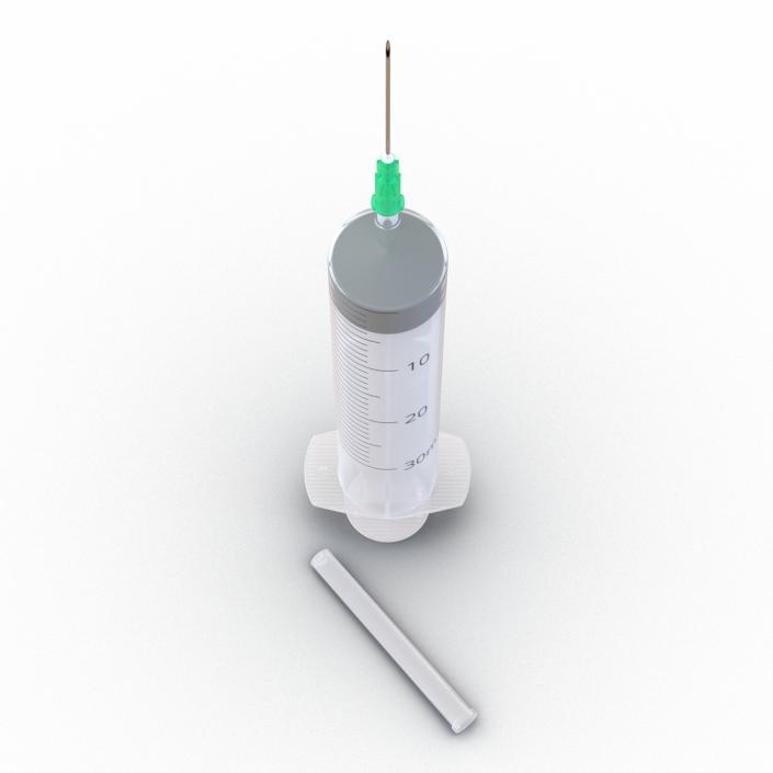 Disposable Syringe 30ml Set 3D