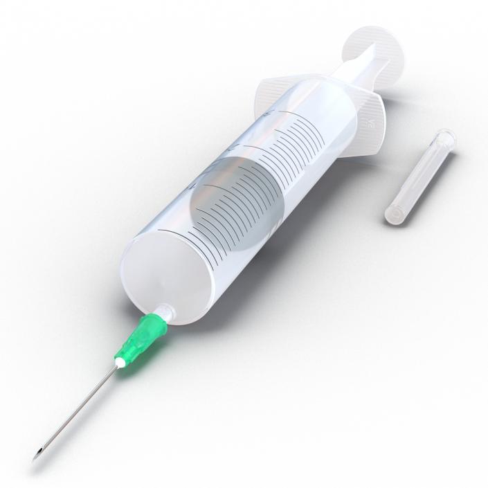 Disposable Syringe 30ml Set 3D