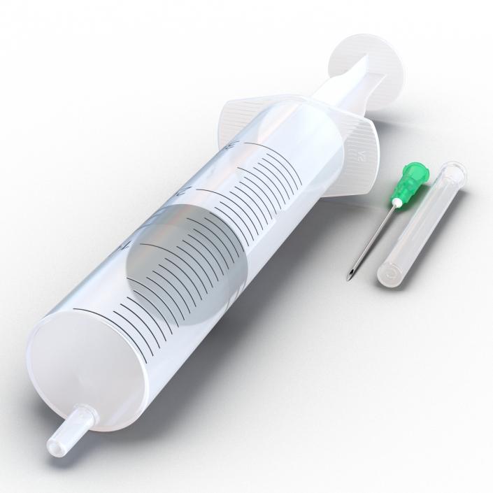 Disposable Syringe 30ml Set 3D