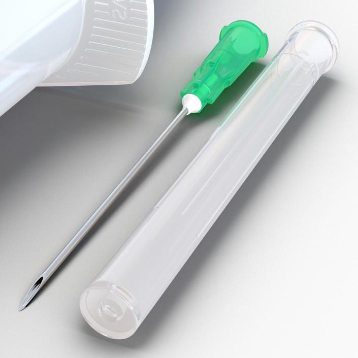 Disposable Syringe 30ml Set 3D