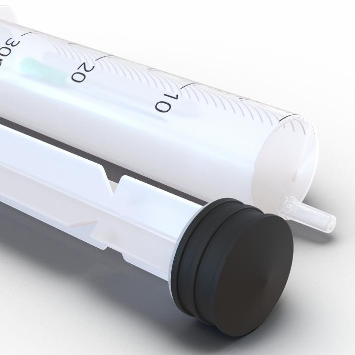 Disposable Syringe 30ml Set 3D