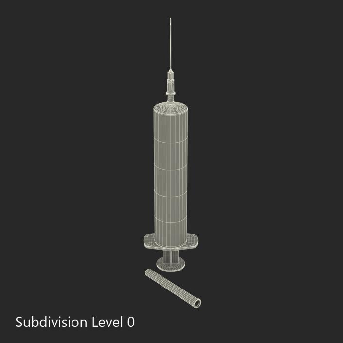 Disposable Syringe 30ml Set 3D