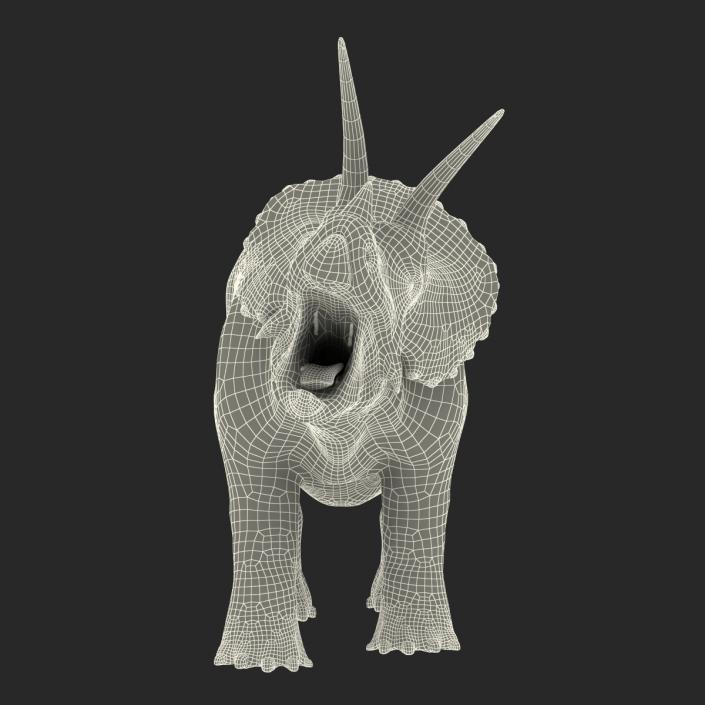 3D Triceratops Pose 2 model