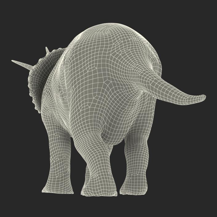 3D Triceratops Pose 2 model