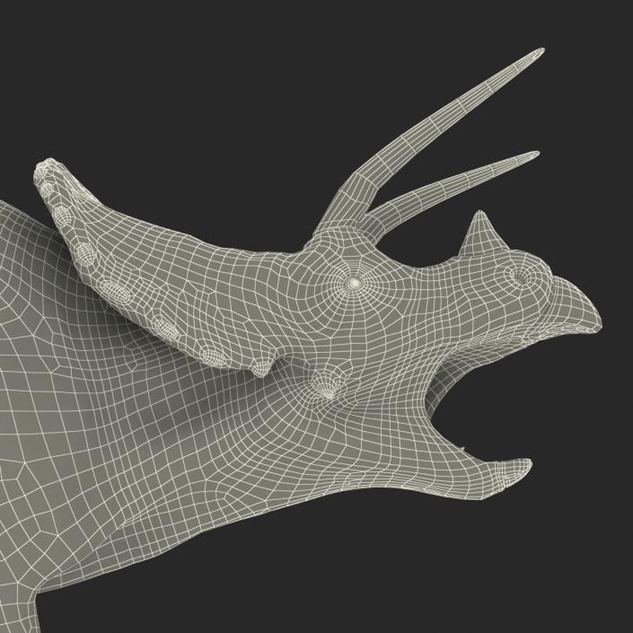 3D Triceratops Pose 2 model