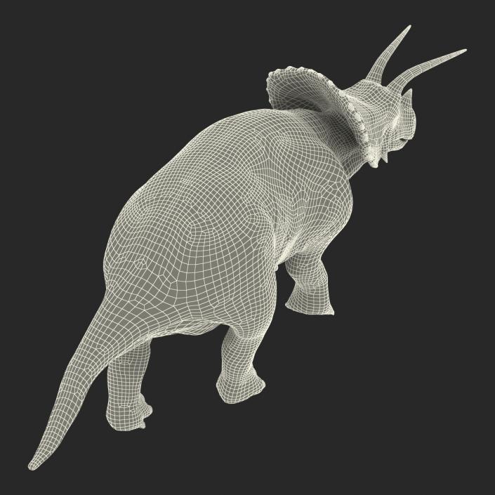 3D Triceratops Pose 3 model