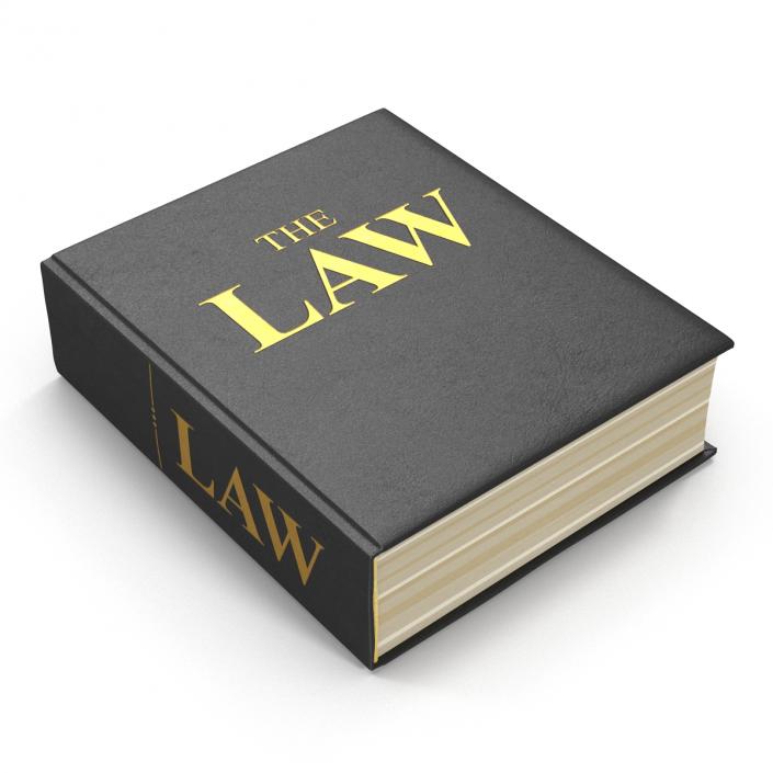 3D model Law Book