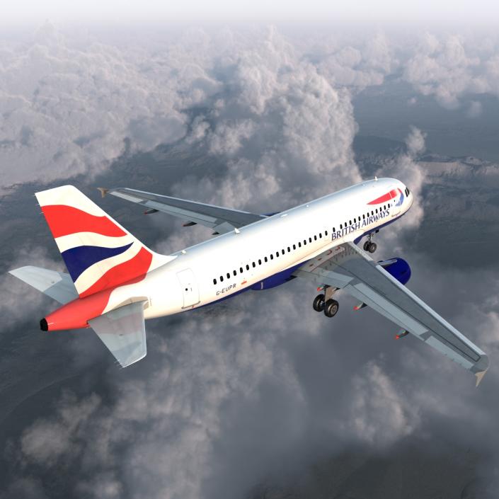 Airbus A319 British Airways 3D