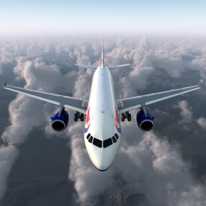 Airbus A319 British Airways 3D