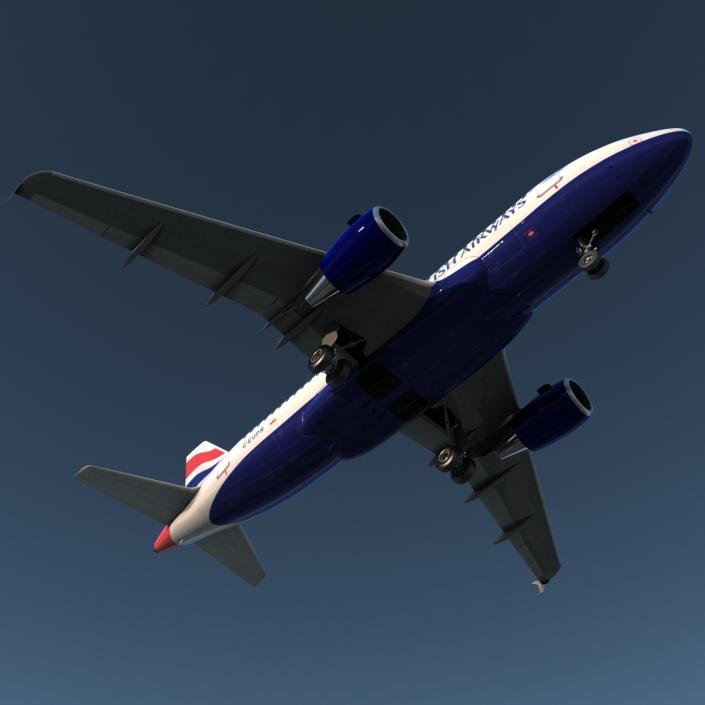 Airbus A319 British Airways 3D