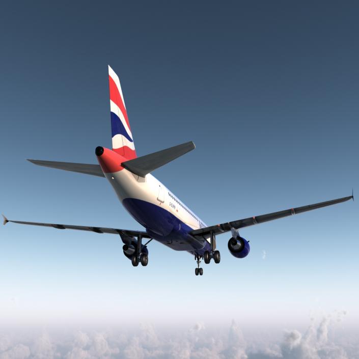 Airbus A319 British Airways 3D