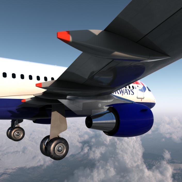 Airbus A319 British Airways 3D