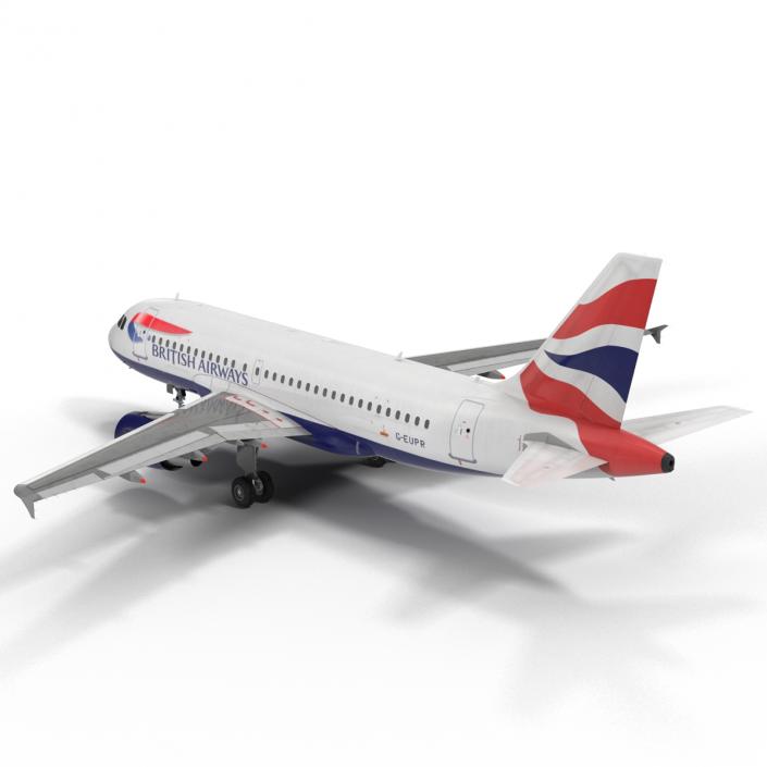 Airbus A319 British Airways 3D