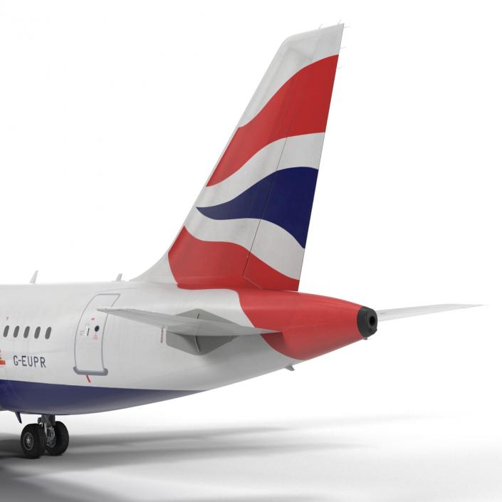 Airbus A319 British Airways 3D