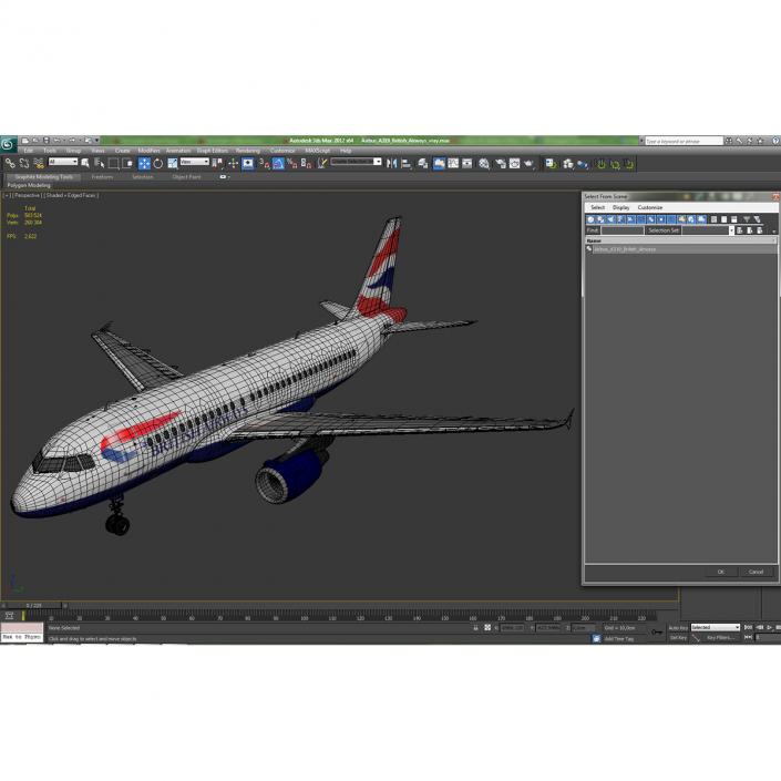 Airbus A319 British Airways 3D