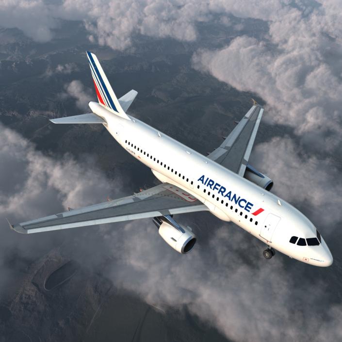 Airbus A320 Air France 3D